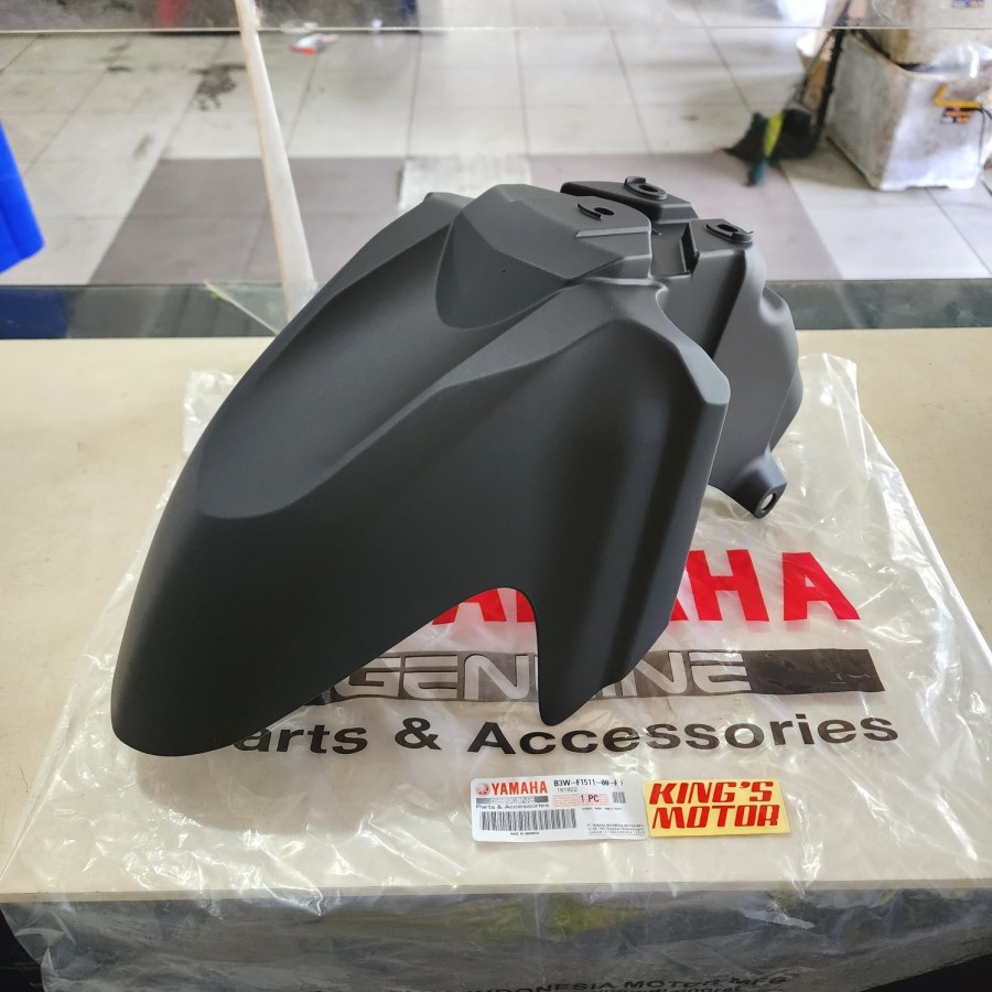 SPAKBOR SLEBOR DEPAN MIO GEAR 125 HITAM DOFF ASLI YAMAHA B3W-P3