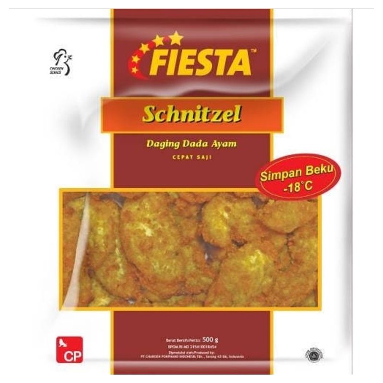 

Fiesta Schnitzel 500gr Daging dada Ayam
