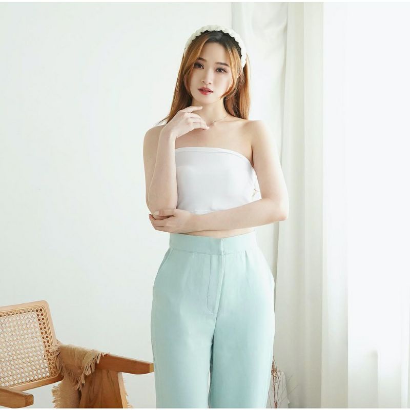 Tube Crop Top Kemben Pendek Wanita / Kemben Bra Pengangkat Payudara