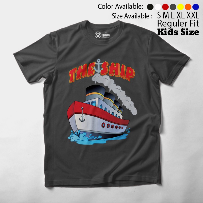 Baju Kaos Atasan Anak Laki - Laki Agatchi Motif The Ship