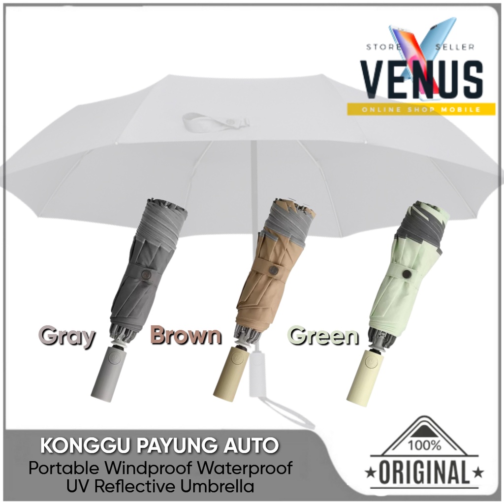 Konggu Automatic Umbrella Selfopening WD1 - Payung Lipat Otomatis