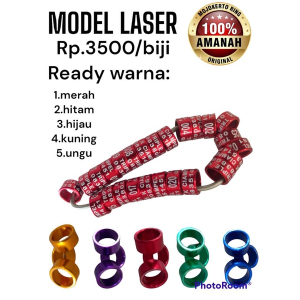 RING MERPATI 9MM/RING BURUNG MERPATI DEWASA