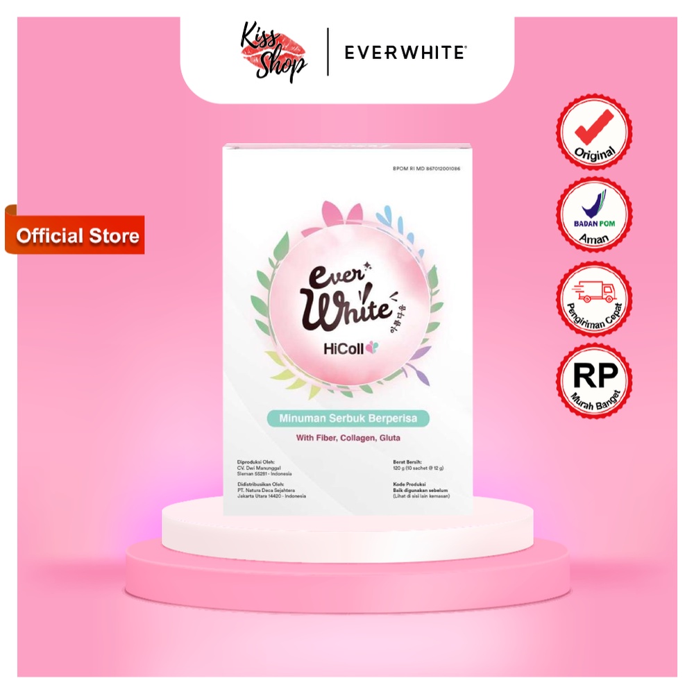 

Everwhite Hi Collagen Mini Size (10 Sachet) - Kemasan Lama