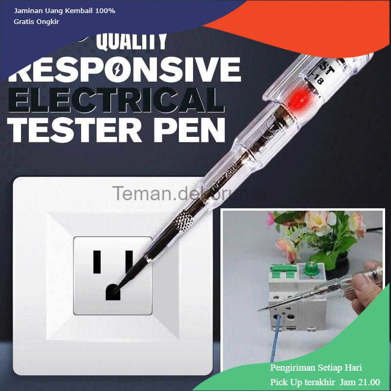 TD - PR2 BSIDE Voltage Test Pen Pendeteksi Aliran Arus Listrik 12-240V - BS250