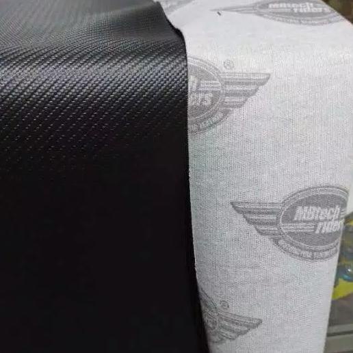 Kulit Jok Karbon MBtech Sarung Jok Motor Beat Mio Vario Vega Jupiter - Karbon Hitam