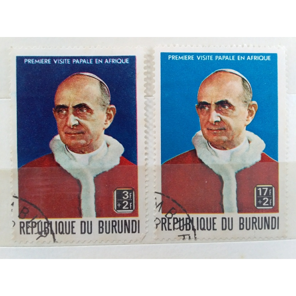 

prangko republique du burundi 2 lembar used
