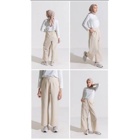 DAUKY-PALAZO LINEN HIGHWAITS/CELANA KULOT LINEN