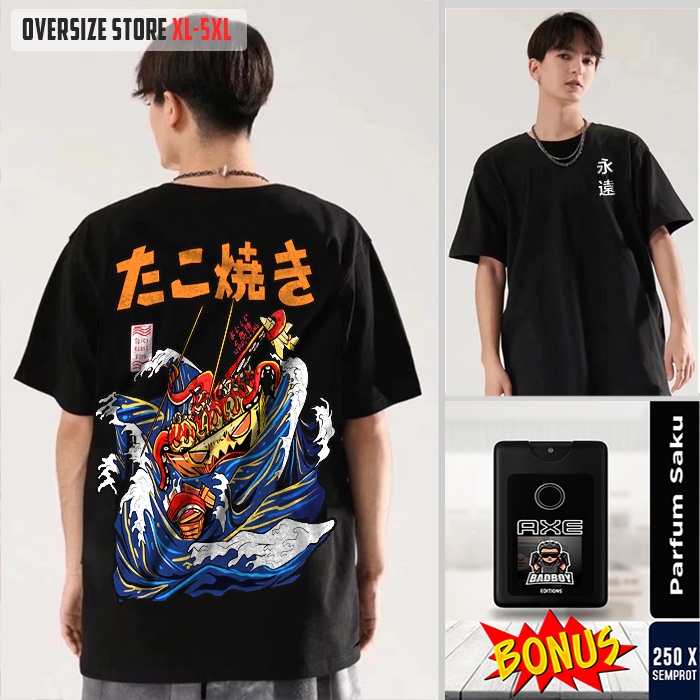 KAOS ANIME BIG SIZE UP 5XL T SHIRT JEPANG JUMBO MIE AYAM