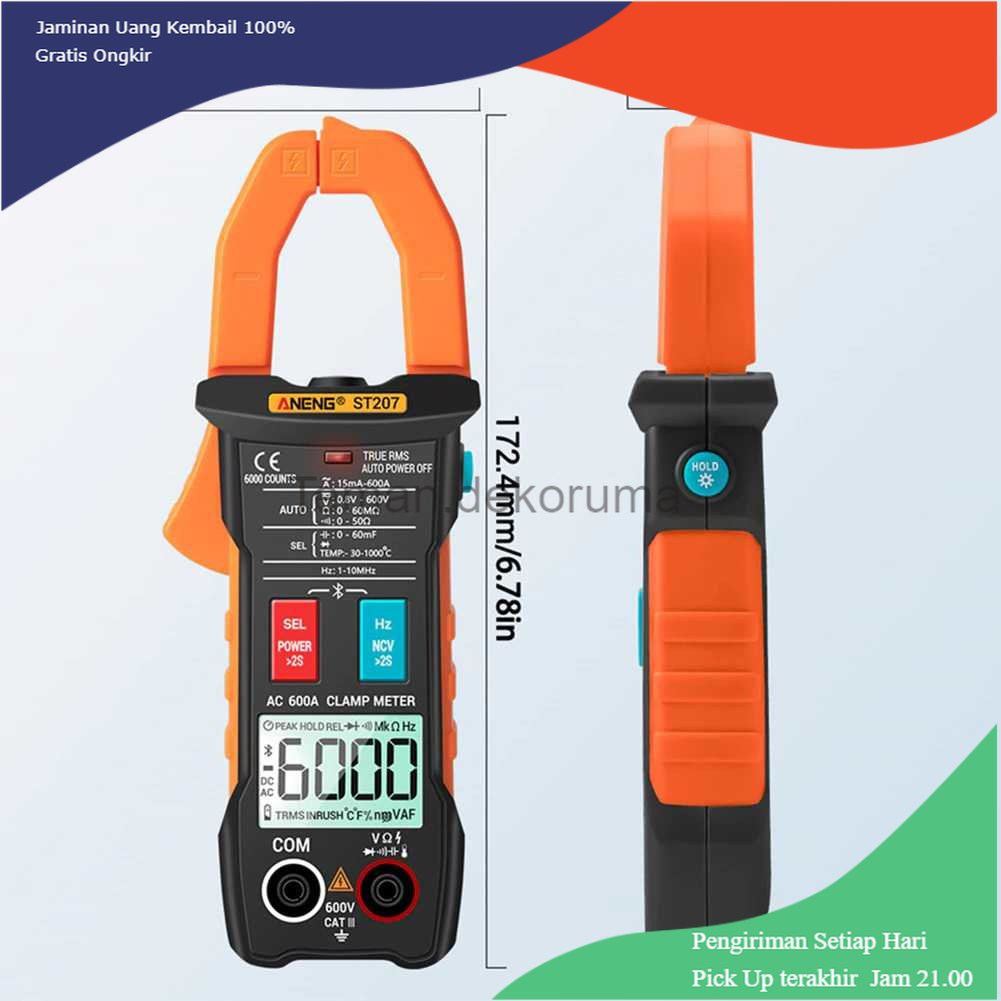 TD - PR2 ANENG Digital Bluetooth Multimeter Voltage Tester Clamp - ST207