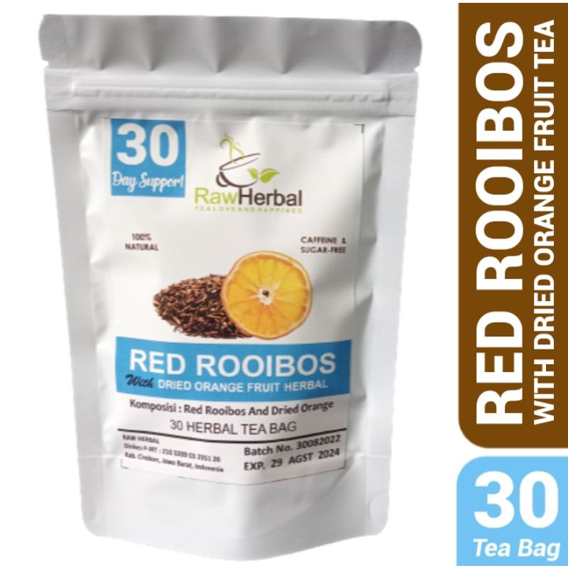 Red Rooibos With Dried Orange Fruit Herbal Tea Isi 30 Tea Bag