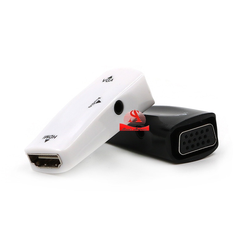 CONVERTER HDMI MALE TO VGA FEMALE/FULL HD1080p /ADAPTER WITH AUDIO OUTPUT MURAH