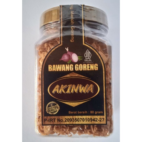 

Bawang Goreng 100% AKINWA ex mas Bram [80 gram]