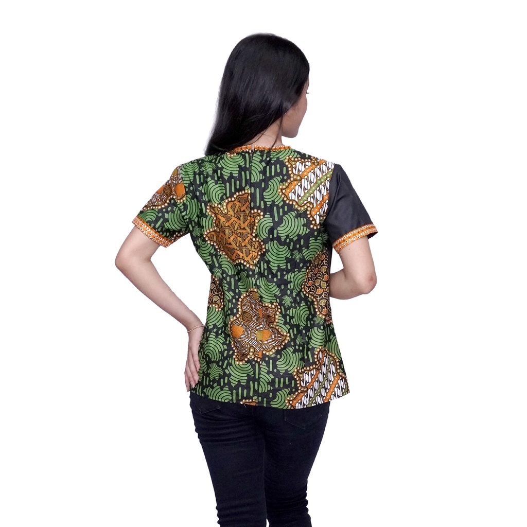 Atasan Batik Trendy Minimalis Lengan 7/8 dan Pendek Bahan Katun