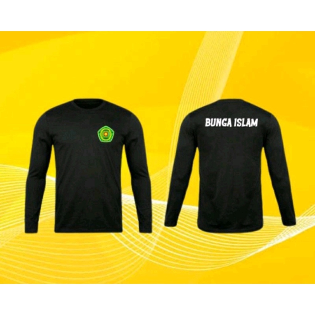 Kaos DISTRO LENGAN PANJANG / T-shirt pria / Kaos Pria Panjang / Kaos  BUNGA ISLAM/ T-shirt casual / 