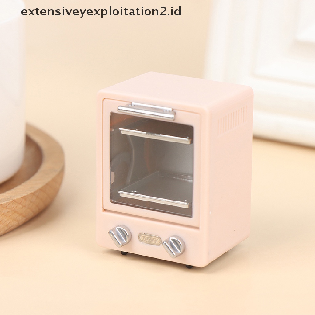 Mainan Miniatur Microwave Oven Vertikal Skala 1: 12 Untuk Dekorasi Rumah Boneka