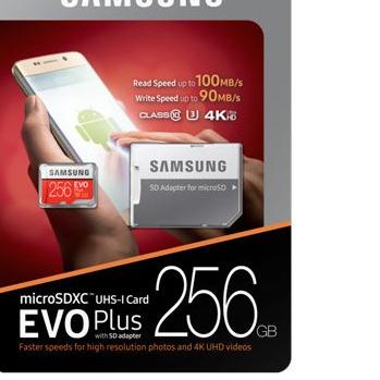 Samsung MicroSDHC 100MB/s EVO PLUS WITH ADAPTER 32G/64/128/256GB - 32GB