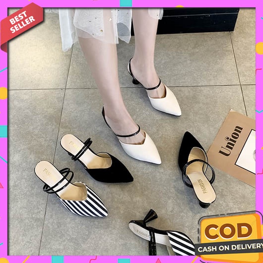 Sendal Wisuda Mewah Ibu-Ibu Nyaman Dipakai Casual Hail Hils Hill Sepatu Sandals Kondangan Kekinian H