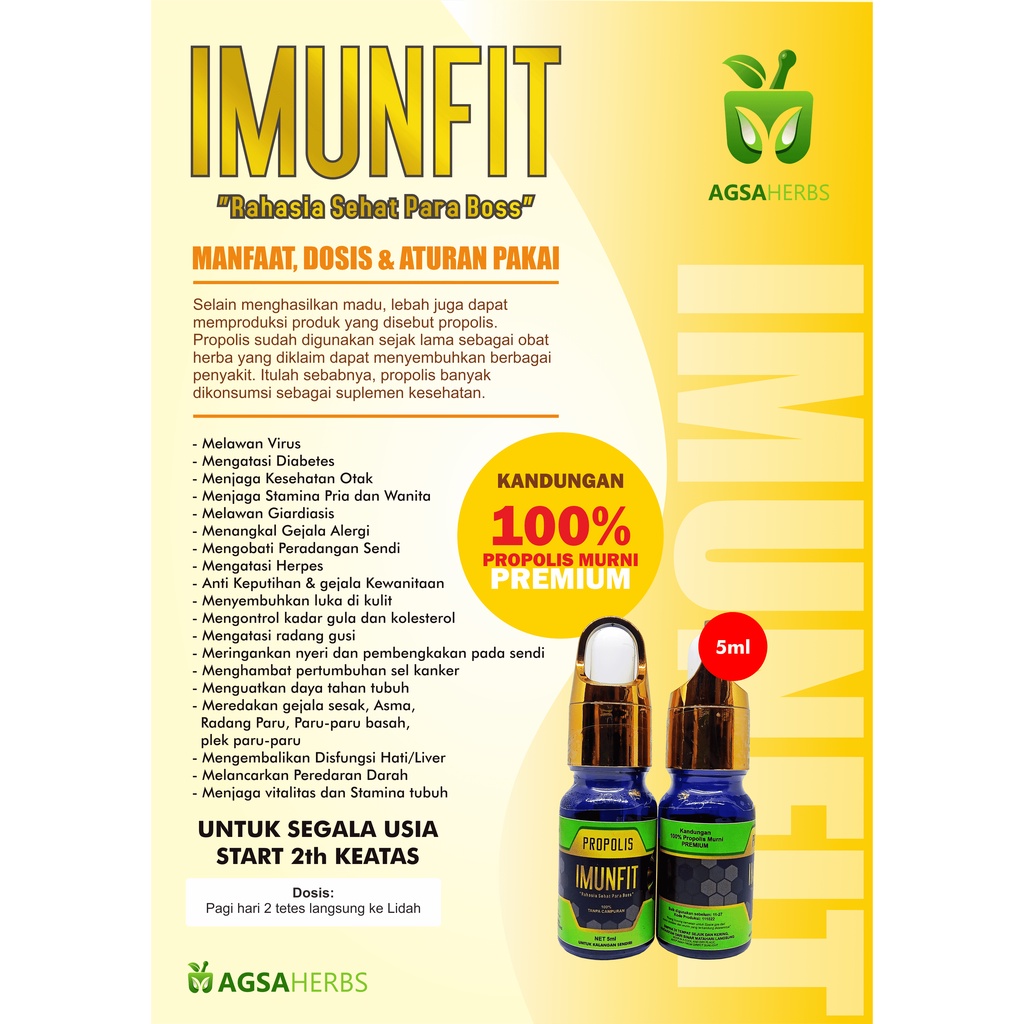 

Propolis Asli#Porpolis Imunfit Agsa Herbs#Melawan Virus