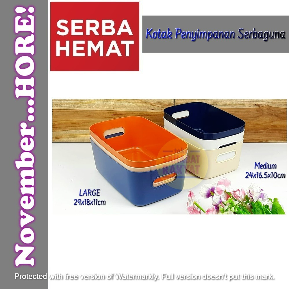 Kotak Penyimpanan/Storage Box Serbaguna HM001