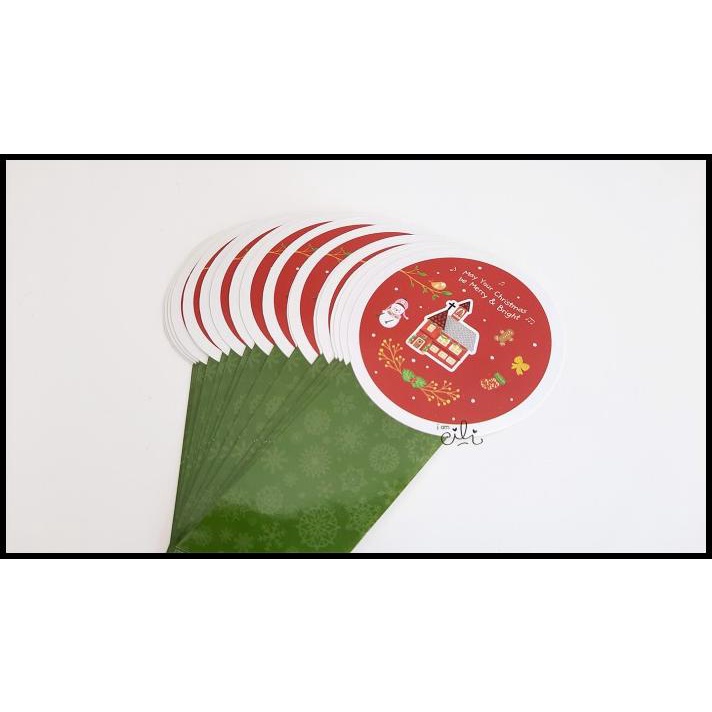 

(Sc027) Stiker Natal Christmas Church Untuk Toples 250Gr (Uk 7X14Cm)