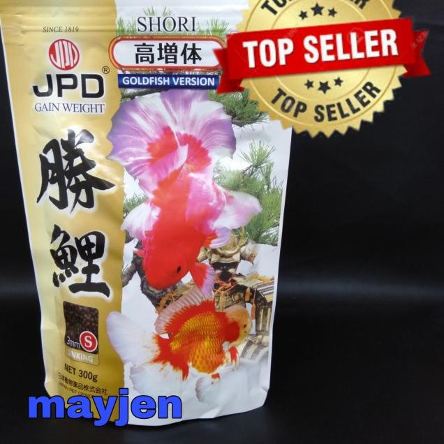 JPD Shori Goldfish Pakan Koki Size S sinking 300 gram