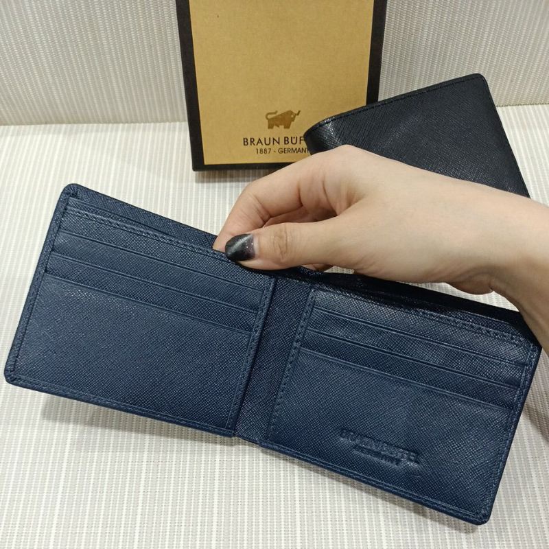 Dompet lipat pria kulit safiano leather