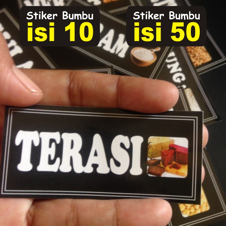 

(KODE P6) PAKET STIKER BUMBU ISI 50 & 10 | LABEL BUMBU | STIKER BUMBU DAPUR | NAMA BUMBU | STIKER WATERPROOF | STIKER TAHAN AIR DAN MINYAK | STIKER GULA | STIKER KOPI | STIKER SUSU | STIKER TEH | STIKER TEPUNG | STIKER DAPUR