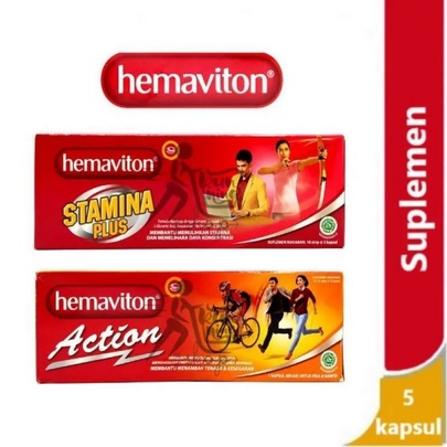 Hemavitao Stamina &amp; Action per 1 strip isi 5