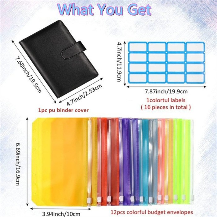 

Gumelar Diy A6 Pu Leather Notebook Cover Binder Colorful Pvc Zipp