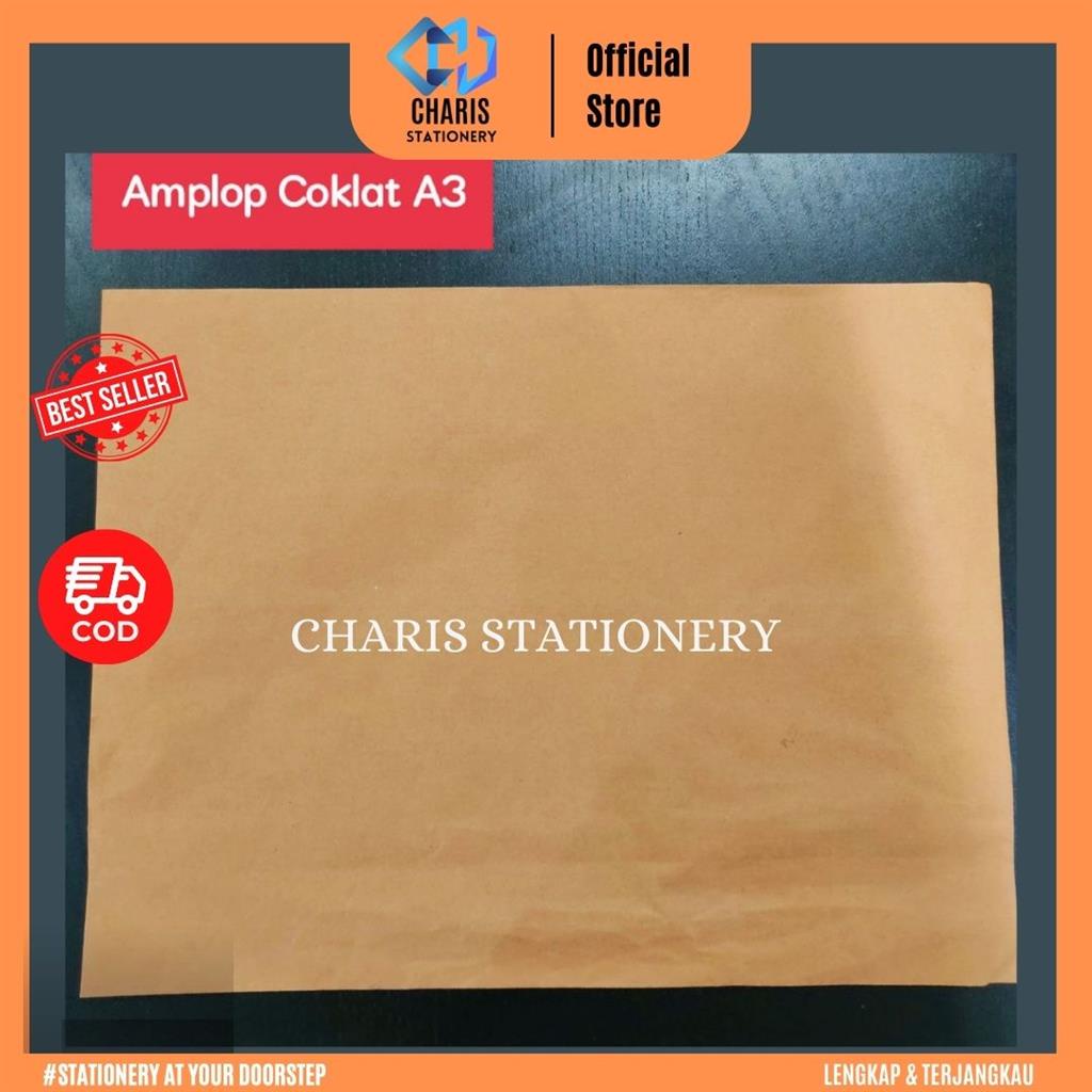 

CHARIS STATIONERY - Amplop Coklat A3 AKS (100 Pcs/Pak)