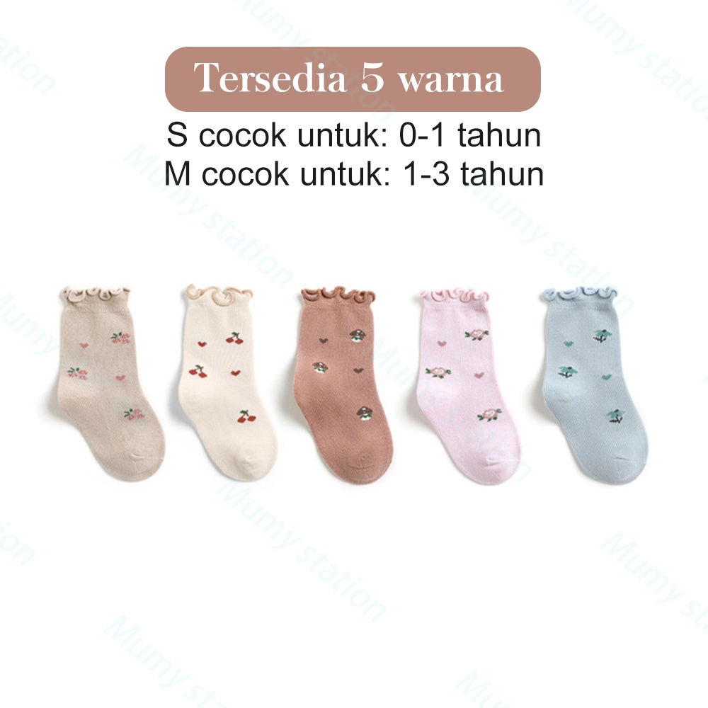 Mumystation kaos kaki anak bayi perempuan baby socks kaus kaki anak