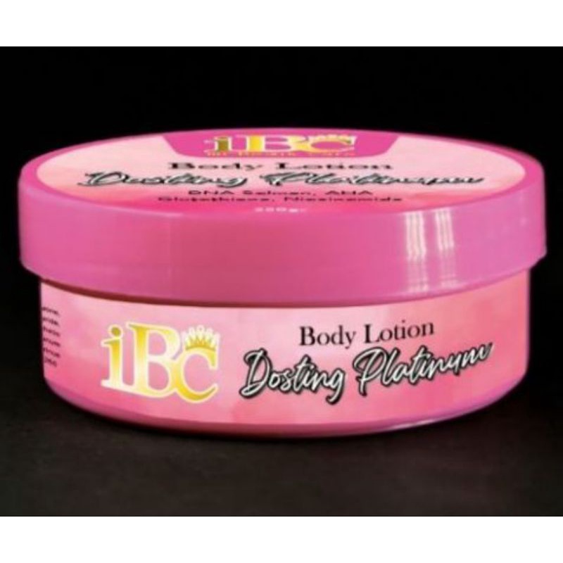 Body lotion ibc Dosting platinum Dna salmon AHA