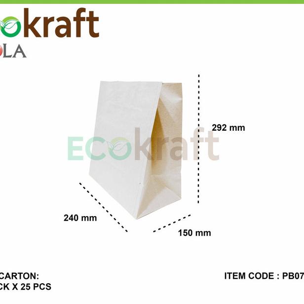 

Paper bag grocery murah / kantong kertas grocery murah pb07 - Putih
