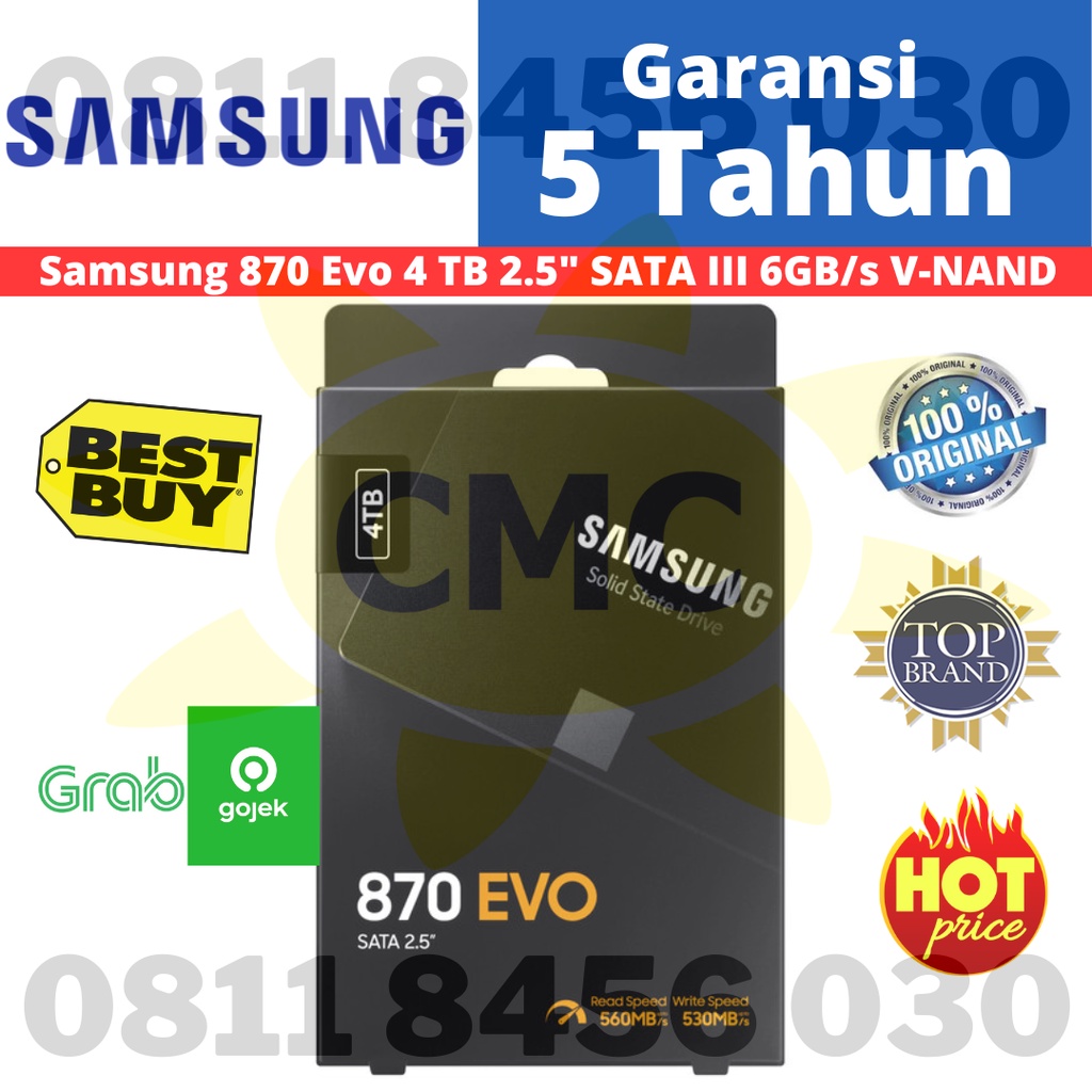SSD SAMSUNG 870 EVO 4TB 2.5 SATA III 870 EVO 4 TB SATA3