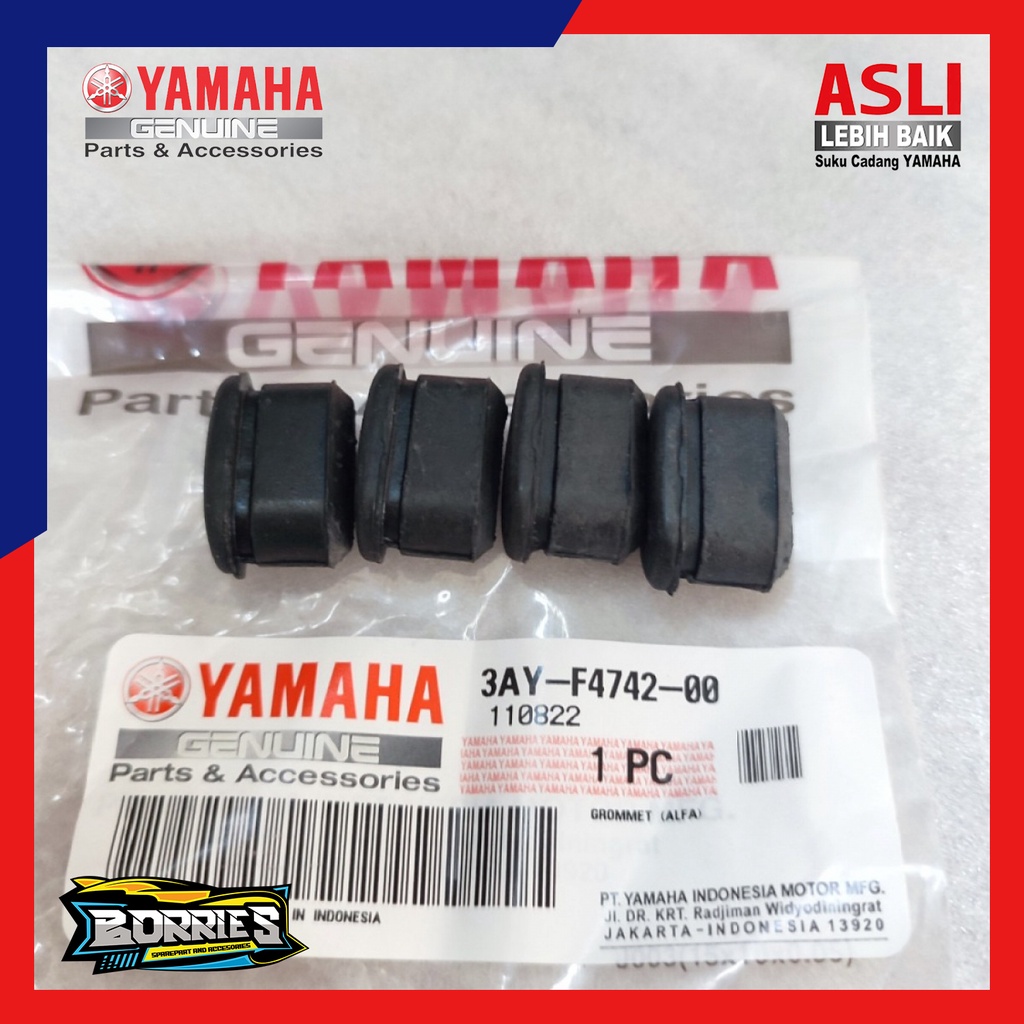 KARET GROMMET 4 PCS OVAL TUTUP BEHEL F1ZR FIZR ALFA CHAMP VEGA LAMA CRYPTON FORCE 1 F1ZR 3AY-F4742-0
