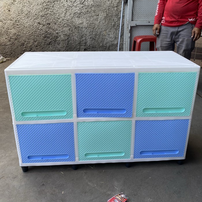 

Filling Cabinet Lemari Plastik Triple Club Flip Rattan Cabinet 3X2 / Rak Modern