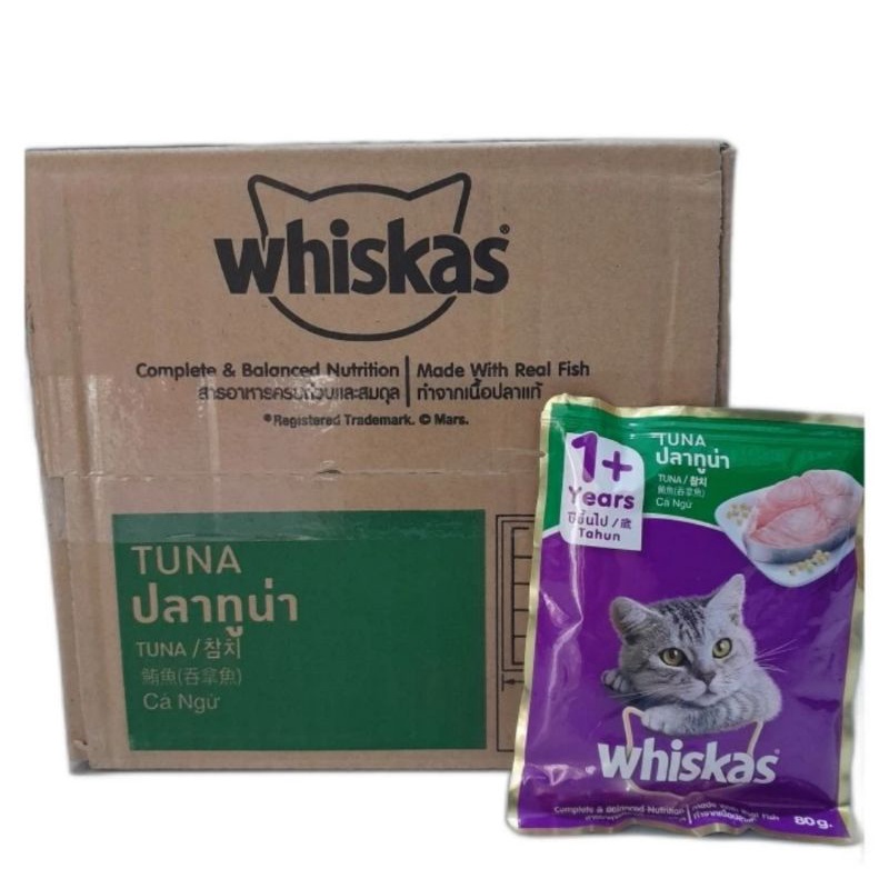 Whiskas Pouch adult Tuna 24pcs