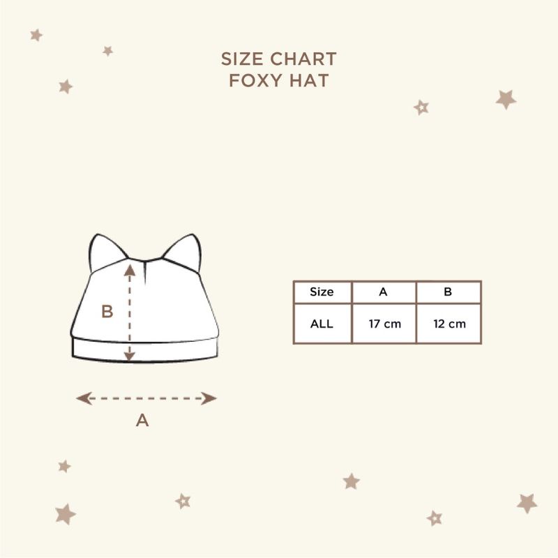 LITTLE PALMERHAUS - FOXY HAT - TOPI BAYI - KUPLUK BAYI - TOPI ANAK