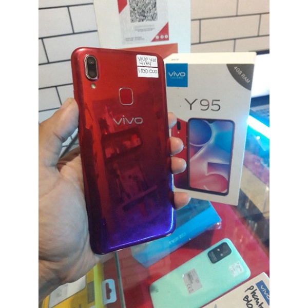 vivo y95 ram 4gb internal 32gb fullset
