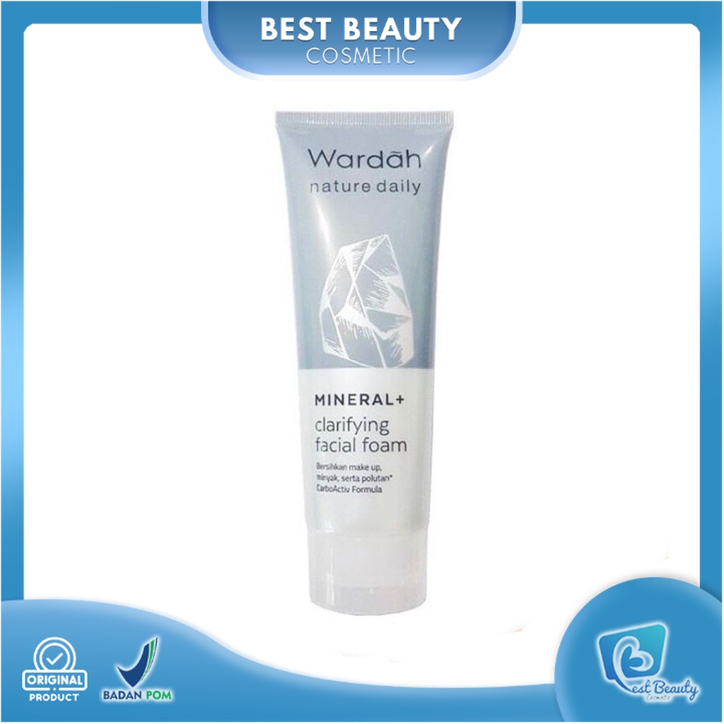 ★ BB ★   WARDAH Nature Daily Mineral Clarifying Facial Foam 60ml