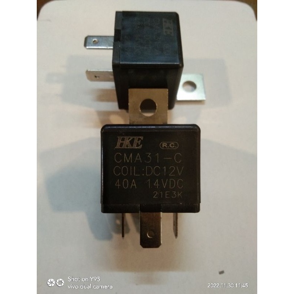 Relay HKE DC 12V 40A jual per/5pcs Relay 5pin Relay Klakson Mobil / Motor