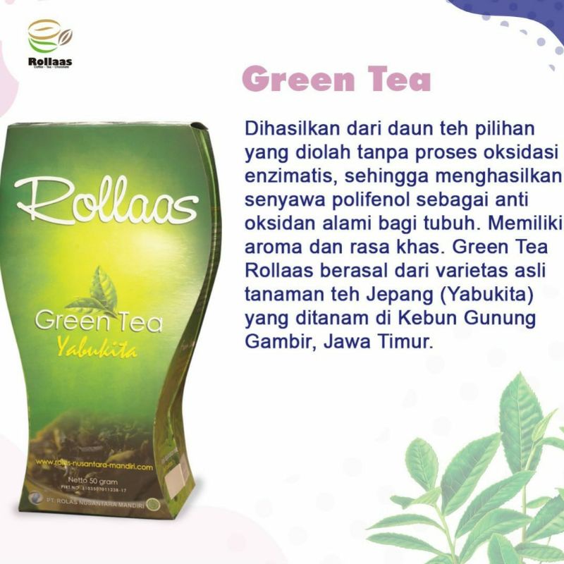 

Green Tea Rolas yabukita 50gr