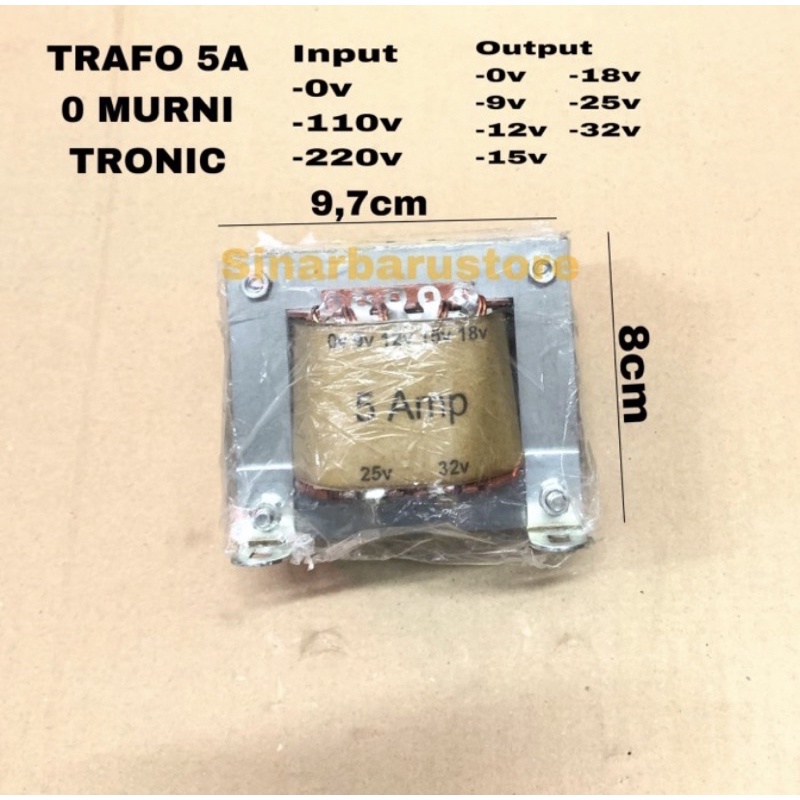 Travo/Trafo 5A 0 (Nol) Murni/Besar Tronic