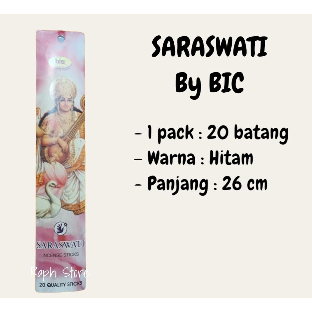 Dupa Hio Saraswati Dewi Kebijaksanaan by Bic Isi 20 Batang