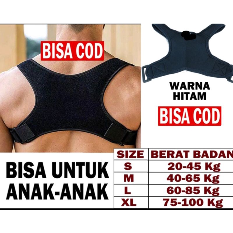 penegak punggung bungkuk / posture back support / penyangga punggung bungkuk / back corrector / back support