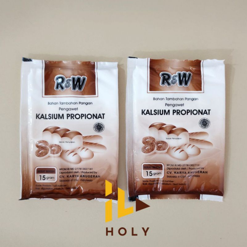 

R&W Kalsium Propionat Pengawet Roti Sachet 15gr / Rajawali Calcium Propionate