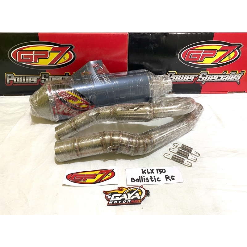 Knalpot GP7 Ballistic RS CRF 150 KLX 150 wR 155 DTracker 150 Original GP7