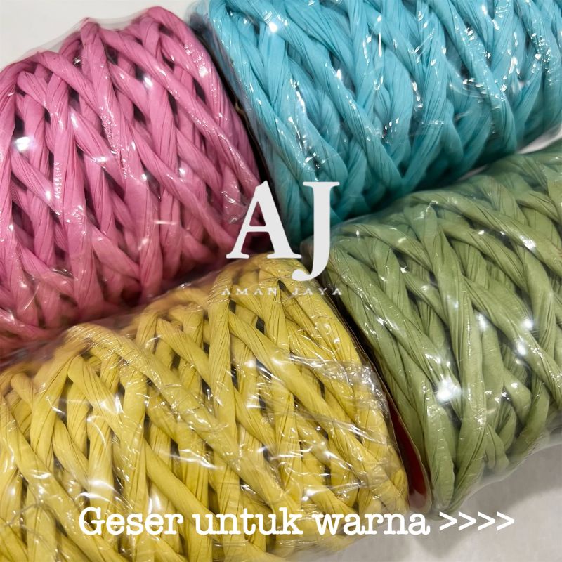 

Pita Tali Kertas Crepe / Paper Rope / Paper Ribbon (MINIMAL ORDER 5 ROLL)