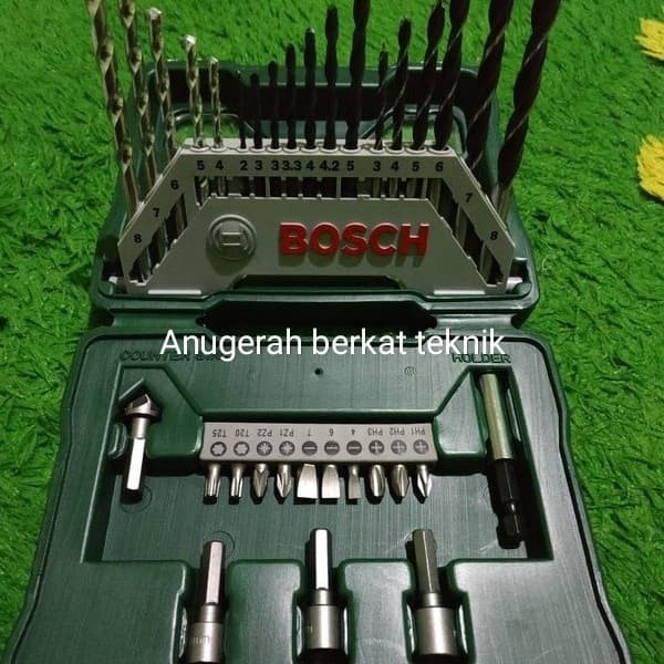 Mata Bor Paket Mata Bor Bosch Set Multifungsi Kayu, Beton, Besi, Obeng,Sock