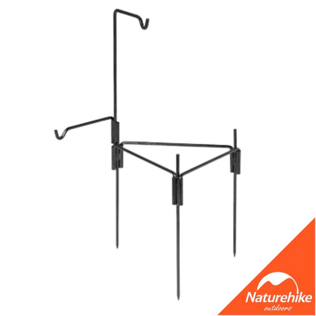 Naturehike NH20PJ208 Alat Panggang Camping Fire Rack Gantungan Tripod Panci Camping